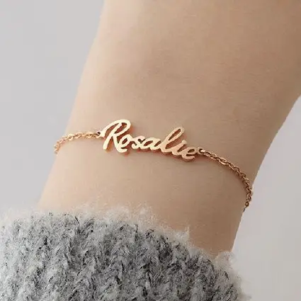 Personalized Gold Plated Bracelets For Her