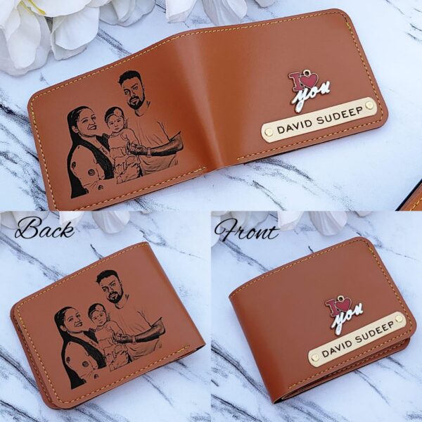 Personalized Name Sketch wallet